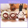 Adorable Chestnut Chinese Plush Keychain Charm Key Loop Bag Doll Decoration