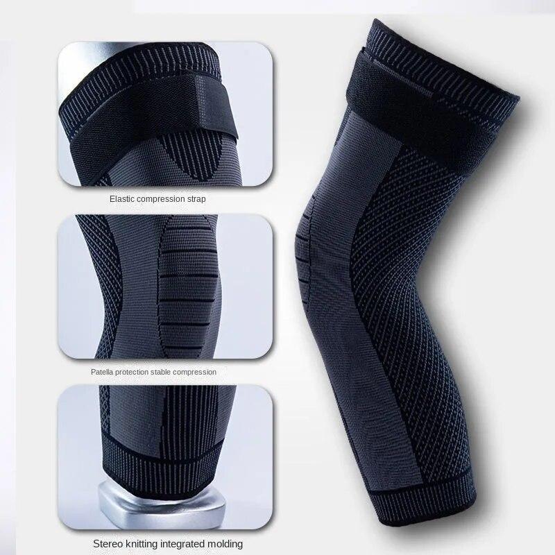 Расширенный кружевной наколенник Дышащий эластичный вязаный спортивный наколенник