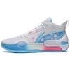 Li Ning Yu Shuai 16 Comfortable Daily Shock Absorption Non-Slip Wear-Resistant Low-Top Basketball Shoes Unisex Sneaker White Blue Pink ABAS053-J