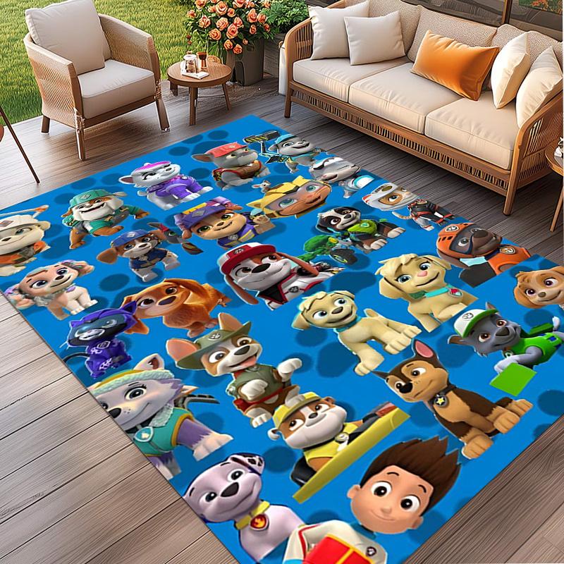PAW Patrol Print Rug, Washable Floor Carpet, For Entryway Dorm Laundry Room Office Study, Home Decor Birthday Christmas Gift