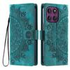 For Motorola Moto G56 5G Case Imprinted Totem Skin Feel Wallet Leather Phone Cover with Hand Strap