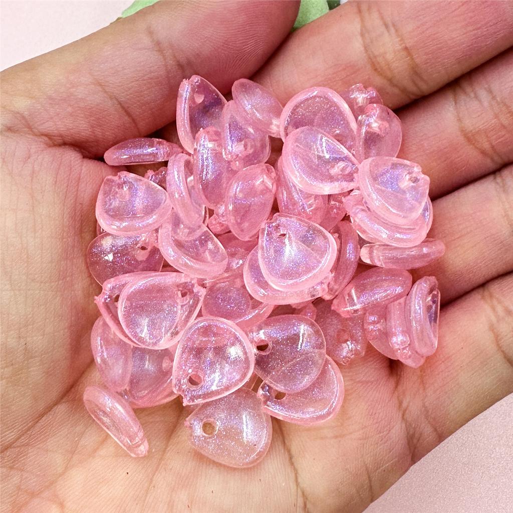 Necklace Jewelry Making DIY Earrings Jewelry Accessories 100PCS Petal Bracelets Fashion 10.8*12.2mm Water Drop Acrylic Loose Beads