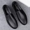 Fashion Black Plain Lightweight Man Casual Shoe Low Price Summer Sale Legitimate Social High Quality Fashion On Pu Leather Shoes for Men