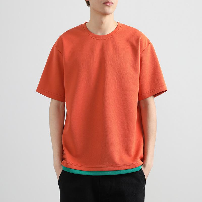 Плюс размер 8XL Мужская летняя футболка с коротким рукавом Повседневная свободная футболка