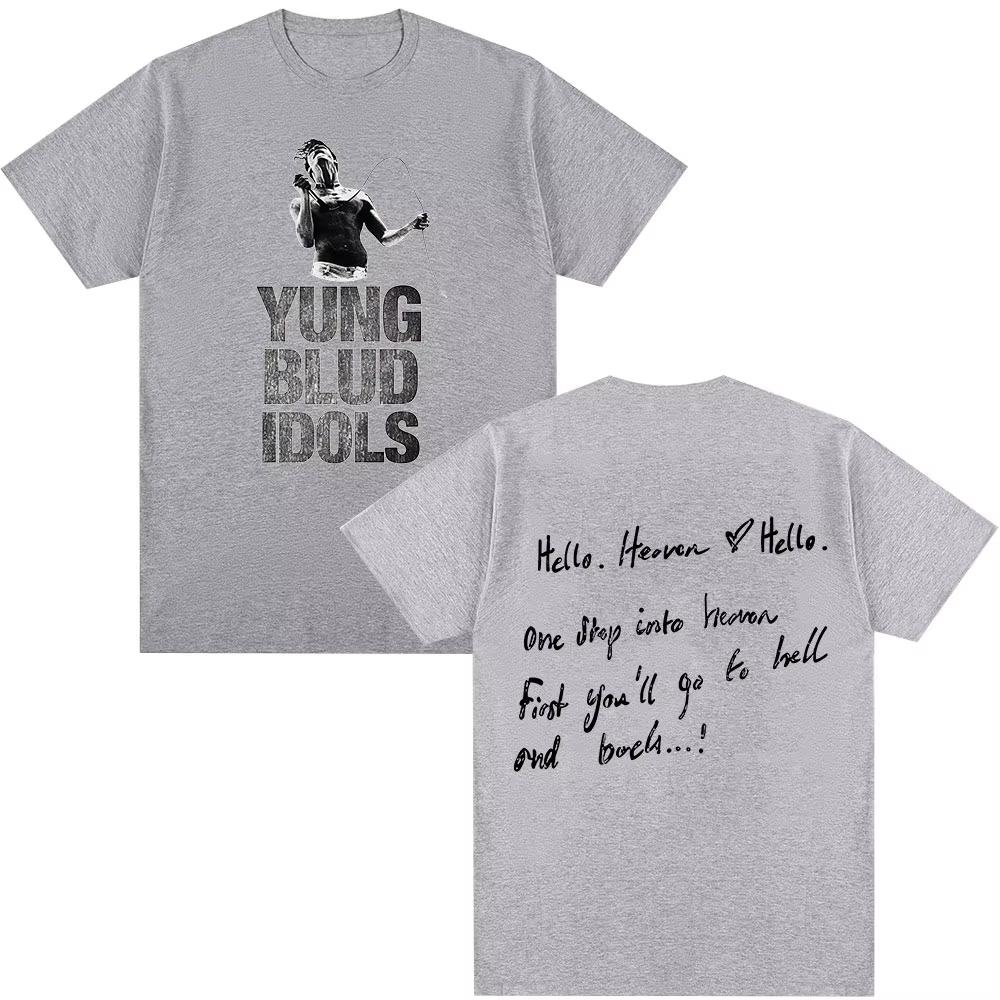 2025 Yungblud IDOLS Album Tour T Shirt Mens Women Hip Hop Short Sleeve T-shirt Casual Cotton Oversized Tees Shirt Top Streetwear