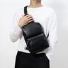 Genuine Leather Men's Chest Bag Large Capacity First Layer Cowhide Business Shoulder Bag Commuter Multi-layer Stylish Crossbody Bag