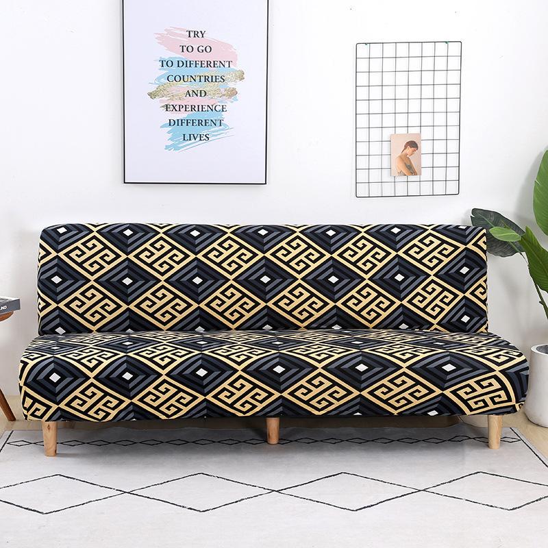 All-Inclusive Folding Sofa Bed Cover Stretch One-Piece Sofa Cover Without Armrest Can Be Used Directly