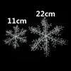 Fashion Wedding Supplies Plastic Snowflake Decoration Hanging Ornaments Xmas Decor Christmas Tree