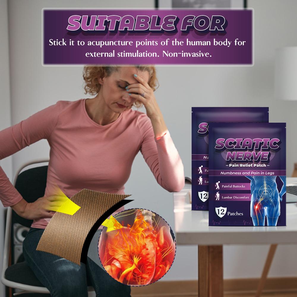 12pcs/bag Sumifun Shoulder Neck Waist and Leg Acupuncture Patches Pain Relief Patches