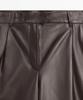 Masimodutti Long Napa Leather Bermuda Pants