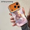 Phone Case: 2D flat lambskin suitable for iPhone 18, 17, 16, 15, 14, 13Pro protective cases, cloud and starry sky, Christmas and Halloween gifts