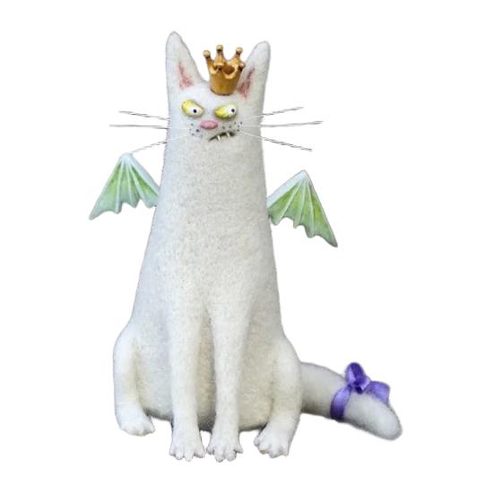 Кукла из валяной шерсти ручной работы, Паникующий Большеглазый Чудак, Плюшевая игрушка, Причудливые Кукольные Глаза, Фигурки, Уникальный Персонаж, Мягкий Коллекционный Подарок для Любителей Причуд