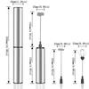 Ручной вспениватель молока с USB-зарядкой и крышкой Электрический венчик Пенообразователь Взбиватель яиц Использование бариста