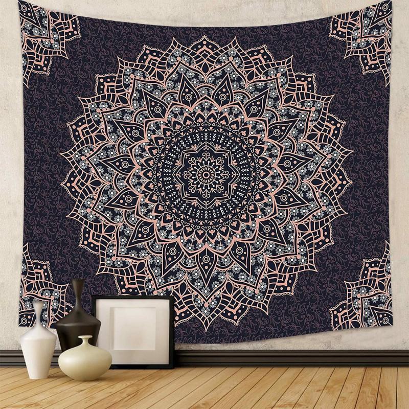 Boho Style Mandala Elephant Tapestry Wall Hanging Living Room Bedroom Decor
