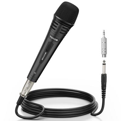 TONOR Dynamic Karaoke Unidirectional Metal 5m Cable Compatible with Home Karaoke Ideal for Activities Microphone, Microphone, Cardioid, Handle,