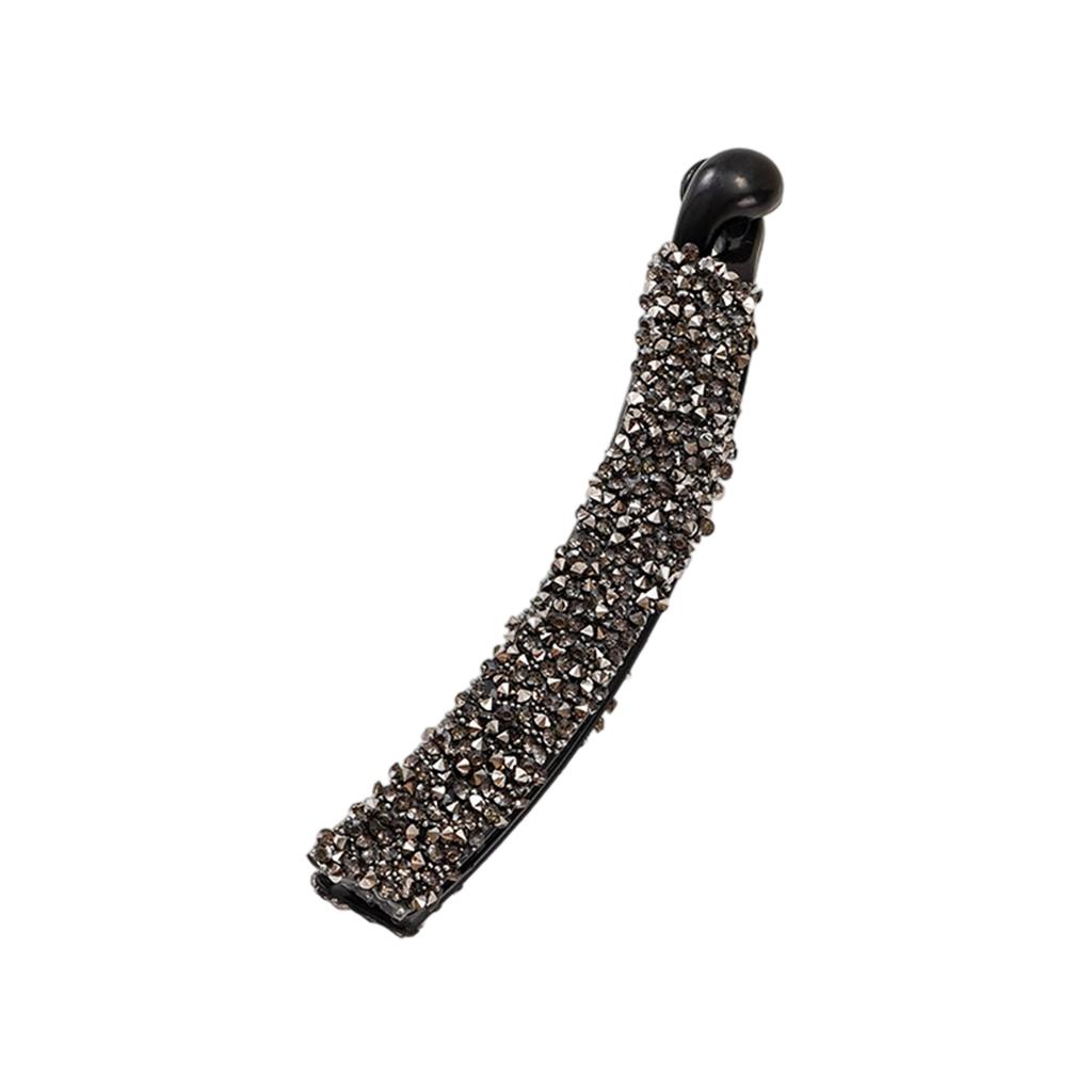 Rhinestone Beads Banana Hair Clips Vintage Fishtail Design Ponytail Holder Hair Decoration For Thick And Fine Hair