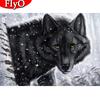 5D Алмазная вышивка Волк Полная площадь Зимняя Алмазная картина Мозаика Животные Украшения для комнаты