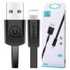 USAMS U2 Lightning Flat Cable 1.2M black/Black Sj199Ip01 Iphone 5/6/7/8/X (Us-Sj199)