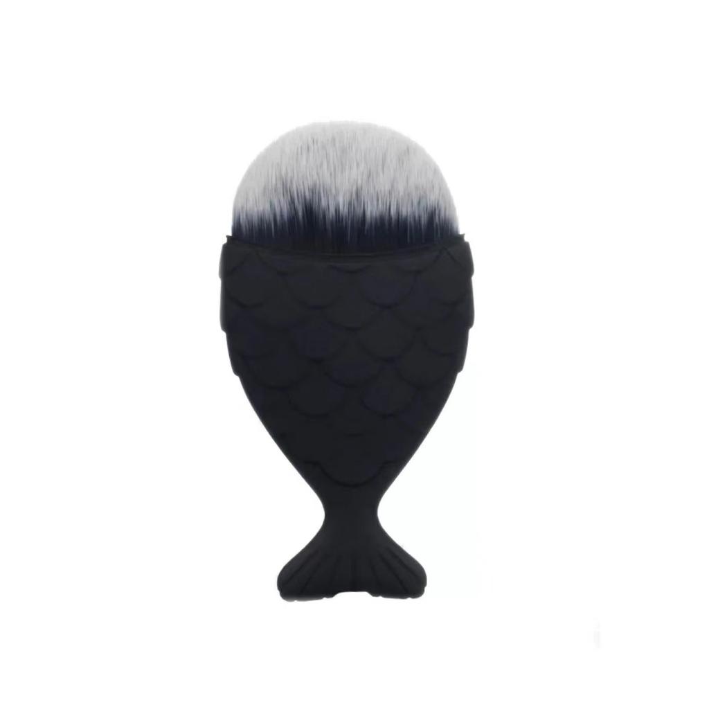 Румяна «Красивая русалка/ракушка», кисти для пудры, тональная основа для контура «рыба», модный макияж, растушевка, косметический инструмент, кисть для тональной основы