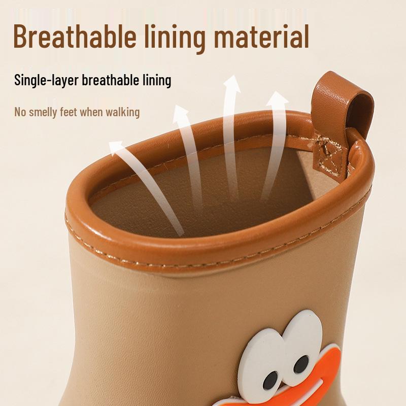 Детские непромокаемые сапоги Dopamine для мальчиков и девочек - Нескользящие, с подкладкой из ЭВА-флиса, Съемные, для детского сада и школы