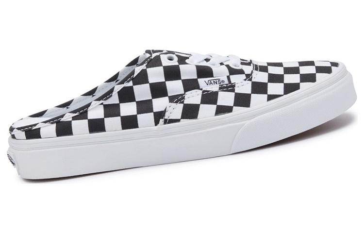 Vans Аутентичные кроссовки для скейтборда с вафельной амортизацией, легкие, дышащие, низкие, унисекс, черно-белая клетка VN0A54F75GU1