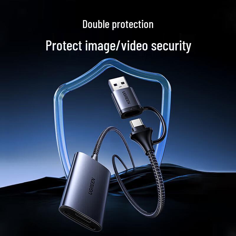 Ugreen Высокоскоростной кард-ридер USB-A и Type-C для карт SD/TF 4.0