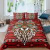 Wolf Dreamcatcher Duvet Cover Set Full Size Indian Dreamcatcher Animal 3D Bedding Set Exotic Style Bohemia Comforter/Quilt Cover