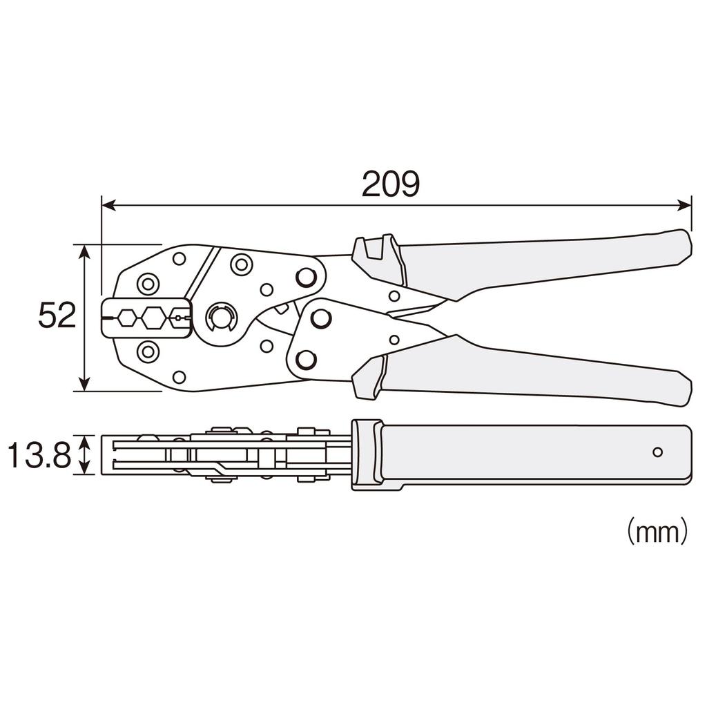 HOZAN Crimping Tool BNC Crimping Compatible with Canare and Toyo (for Connectors) Pliers, Connectors, P-741