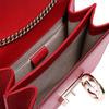 Gucci Interlocking G Leather Chain Crossbody Bag In Red For Women Daily Use