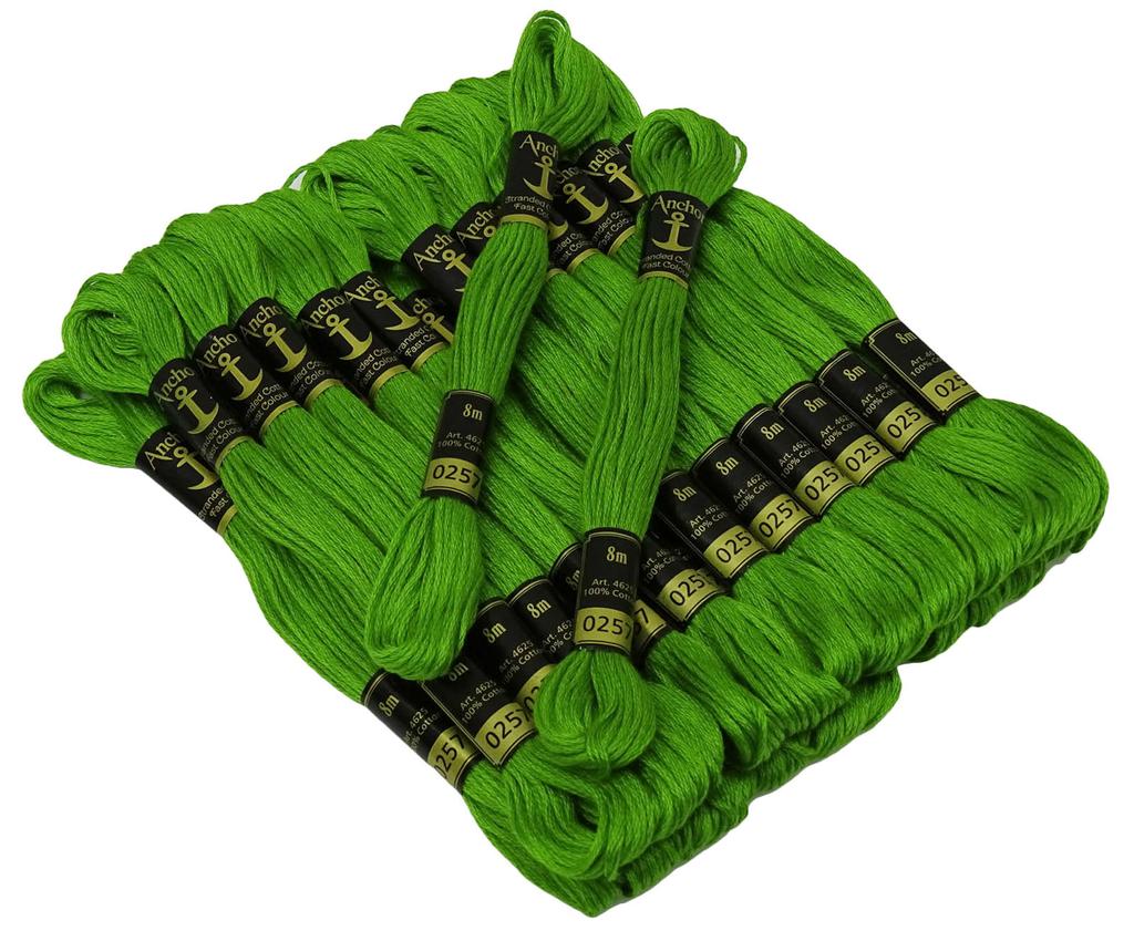 IBA Indianbeautifulart вышивка крестиком ручная вышивка нитью многожильный хлопок ремесло швейная мулине 25 мотков-изумруд