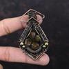 Chiastolite Pendant Copper Wire Wrapped Pendant Natural Gemstone Pendant Copper Wire Wrap Jewelry Handmade Pendant Designer Jewelry For Gift