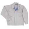 Work Long Easy to GS2341 Silver 4L [Midori Anzen] Одежда, Рукав, Блузон, Унисекс, Тонкий, Антистатический, Move, Верх, Серый,