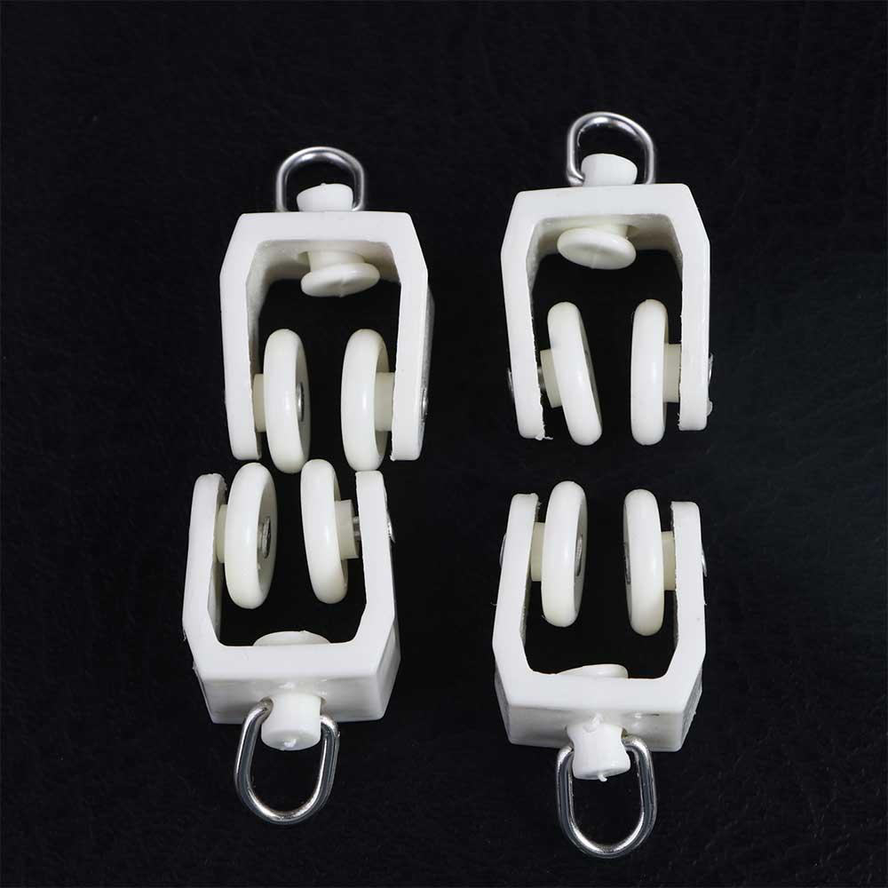 Straight Home Hardware Accessories Curved Hanging Slider Curtain Wheel Curtain Track Drapery Hook