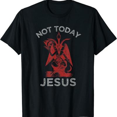 Не сегодня, Иисус, Смешная футболка с мемом S 5XL