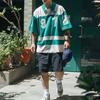 Nike Спортивная свободная повседневная рубашка-поло, мужские топы, зеленые FQ9582-365