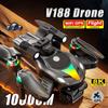 V188 Drone 4K HD Professional Aerial Dual Cameras Optical Flow Positioning Avoidance WIFI Brushless Motor GPS Quadcopter