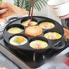 Efficient Fried Eggs Pot Non-Stick Ham Pans Multipurpose 7 Hole Omelette Pan  Meatloaf
