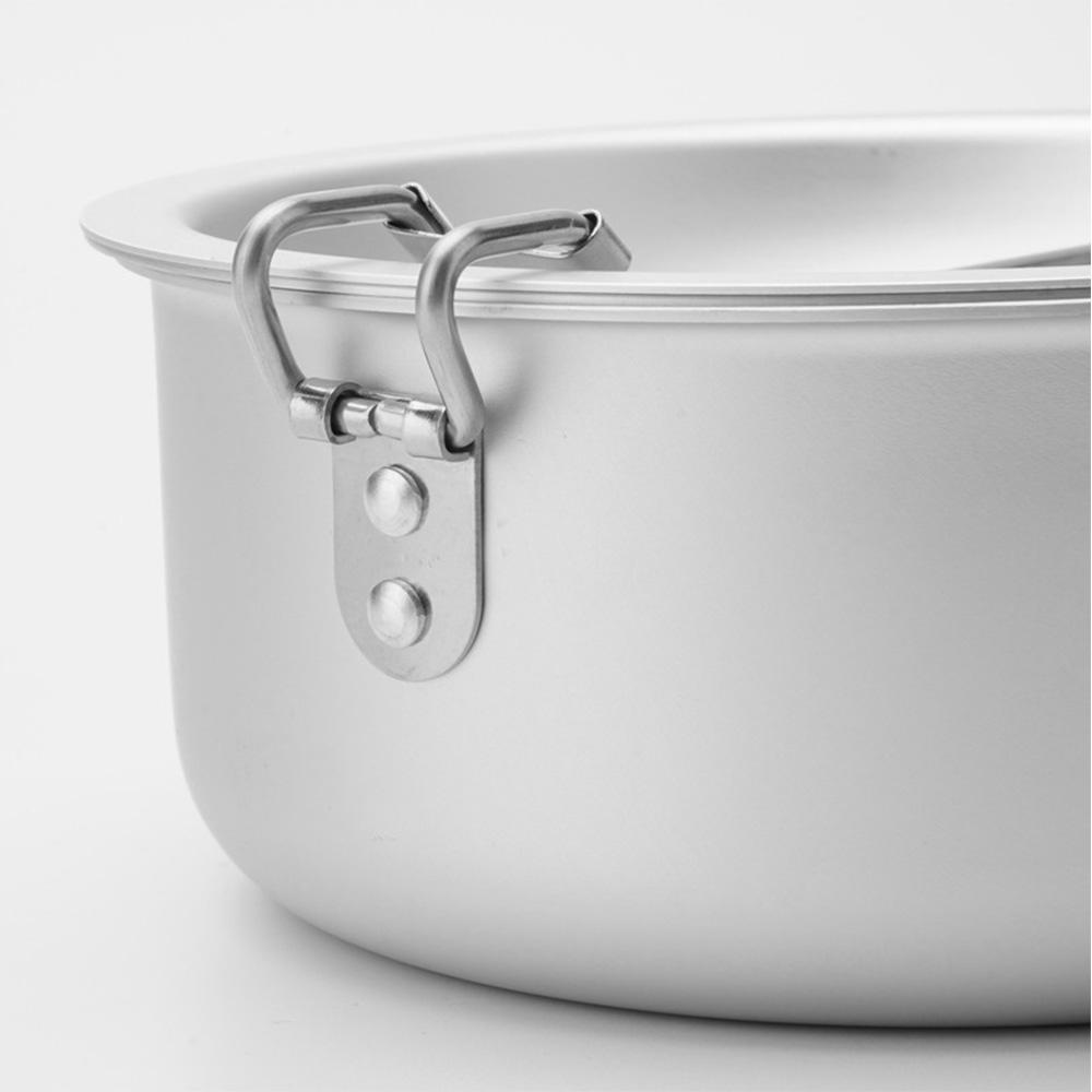 Набор походной посуды из высокотвердого оксидированного алюминия, походные кастрюли и сковороды, компактный и удобный для кемпинга и