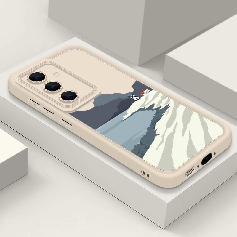 Чехол с узором "Горный пейзаж" для Samsung Galaxy A57 A37 A17 A56 A16 A36 A55 A15 A14 A26 A54 A35 Мягкий ТПУ Силиконовый Чехол для Телефона