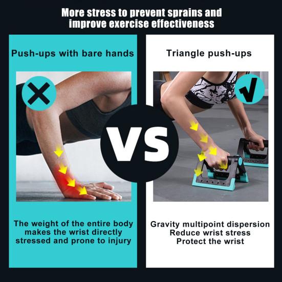 1 пара подставок для отжиманий, складная эргономичная противоскользящая подставка для мужчин и женщин, тренажер для мышц живота