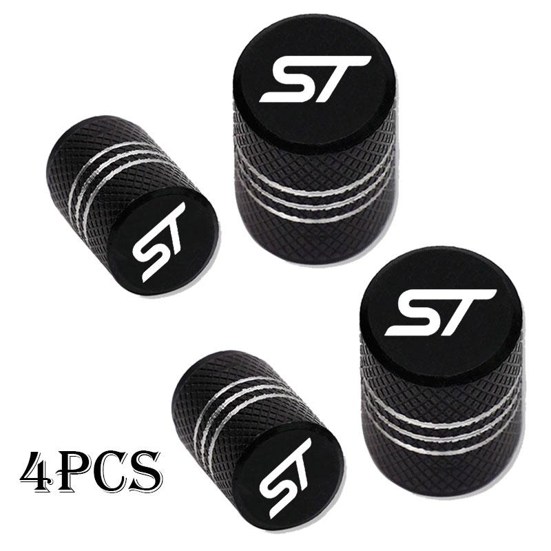YJBU1 For Ford ST FOCUS 2 3 Mondeo Fiesta Kuga MK2 MK3 MK4 Car Wheel Tire Valve Caps Tyre Stem Covers Airdust Waterproof