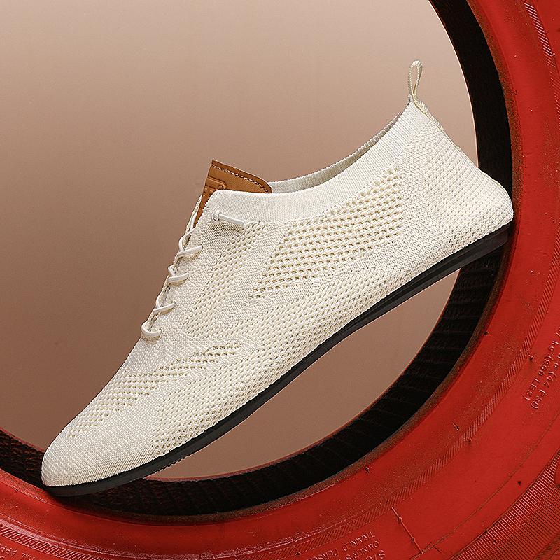 MAEDEF Fashion Summer Men's Shoes High Quality Outdoor Casual Breathable Walking Shoes Lace Up Soft Comfortable Flats Male Shoes