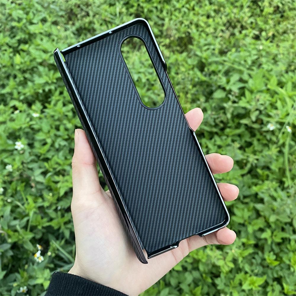 Кожаный и Кевларовый Чехол для Samsung ZFold - ZFold6, ZFold5, ZFold3 Защита Шарнира, ZFold4 Электроокрашивание