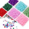 6/8mm 50pcs Glass Jelly Color Jade Beads For Jewelry Making DIY Bracelet Necklace