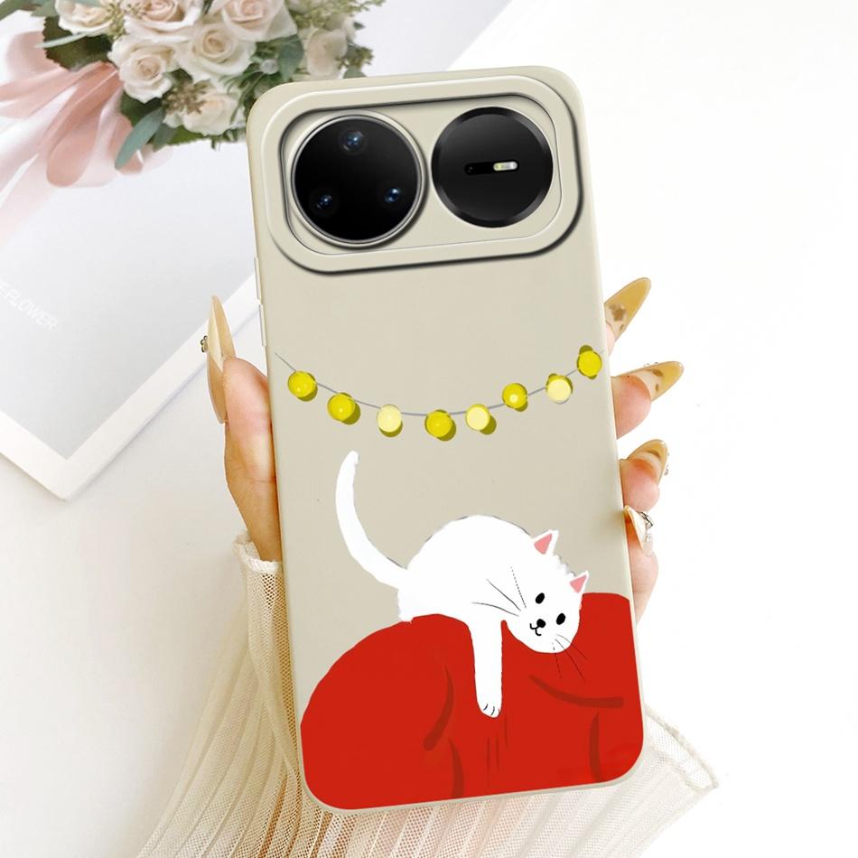For Huawei Nova 15 Pro 15 15Ultra 2026 Cute Cat Flower Cartoon Phone Case For Huawei Nova15 15Pro Soft Silicone Covers Bumpers