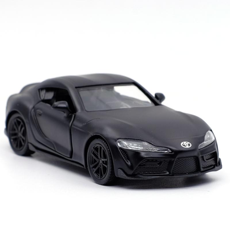 YVAZ6 1:36 Toyota Supra Sports Car RMZ CITY Alloy Diecast Car Model Toy With Pull Back For Children Gifts Toy Collection F162