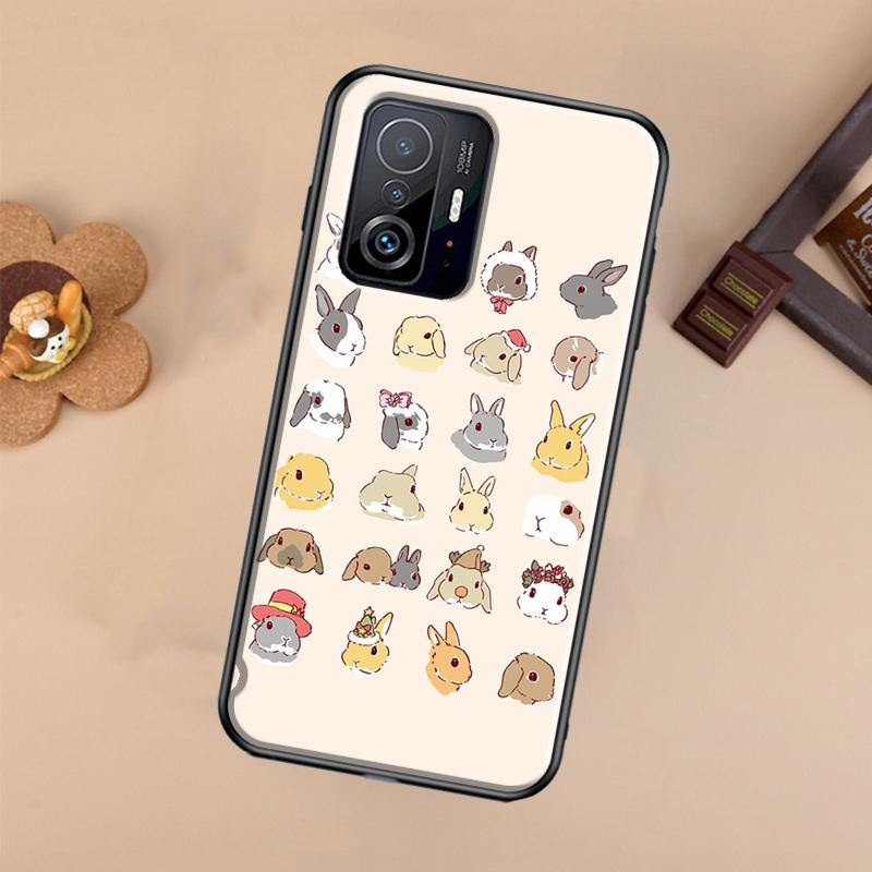 Мультяшный Чехол Кролик Банни Для Xiaomi 13 14 Ultra 11T 12T 13T 14T Pro POCO X7 Pro X3 X5 X6 F3 F5 F6 M6 Pro