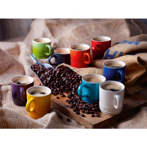 Le Creuset Rainbow Collection Mini Mugs, Heat and Cold Resistant, Microwave and Oven Safe, Set of 6 [Official Japanese Product]