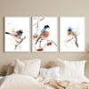 Акварельные картины с птицами, постеры и принты, холст, живопись, птицы, животные, настенное искусство, картины для комнаты в фермерском стиле, украшение дома