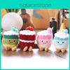 Fruitcake Plush Toy Cartoon Keychain Backpack Pendant Childrens Gift Holiday
